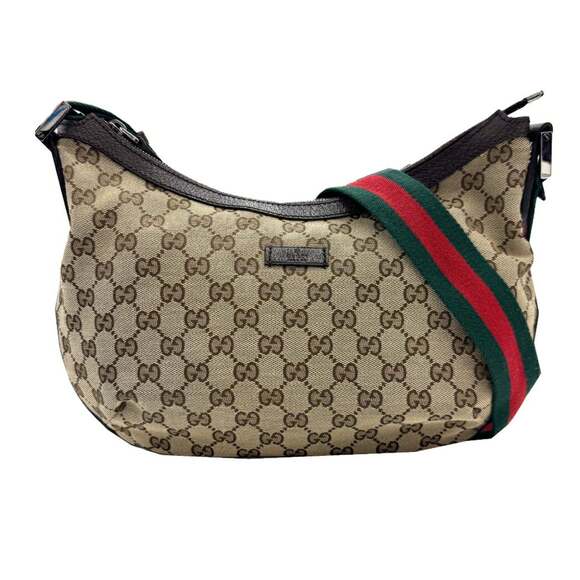 GUCCI Cream Canvas Shoulder Bag